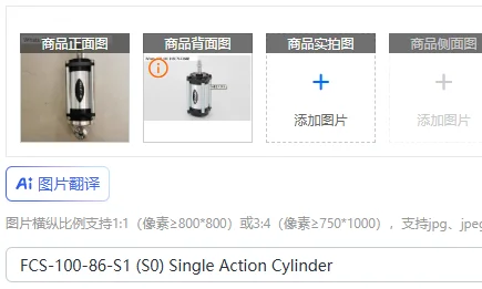 FCS-100-86-S1 (S0) Single Action Cylinder