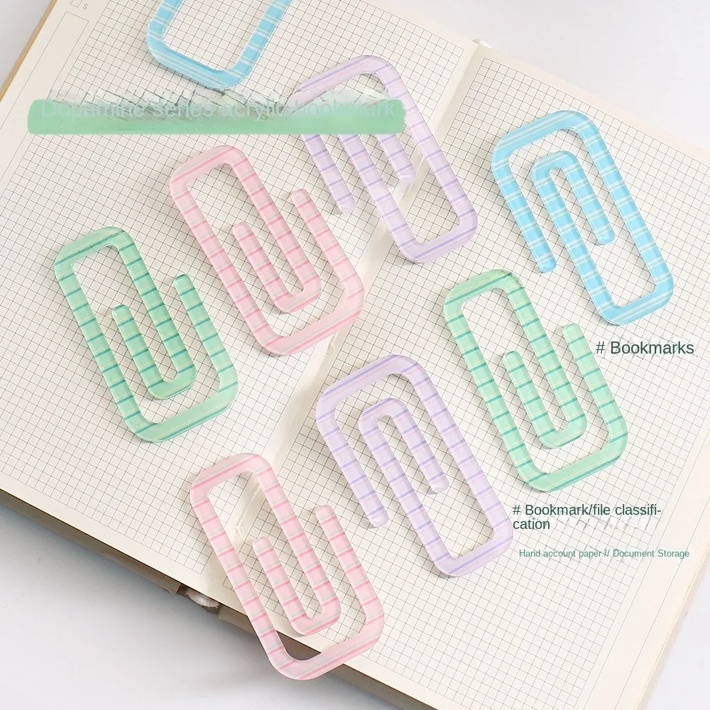 Paper Clip Colored Document Binding Note Clips Bookmark Office Supplies