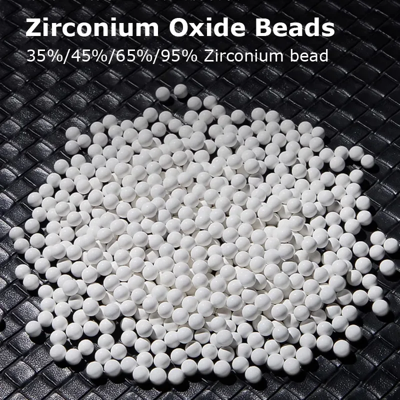 1kg Φ1/2/3/4/5/6mm Zirconium Oxide Beads Purity 35% 45% 65% 95% Jewelry Mirror Polishing Bead for Roller Polishing Machine