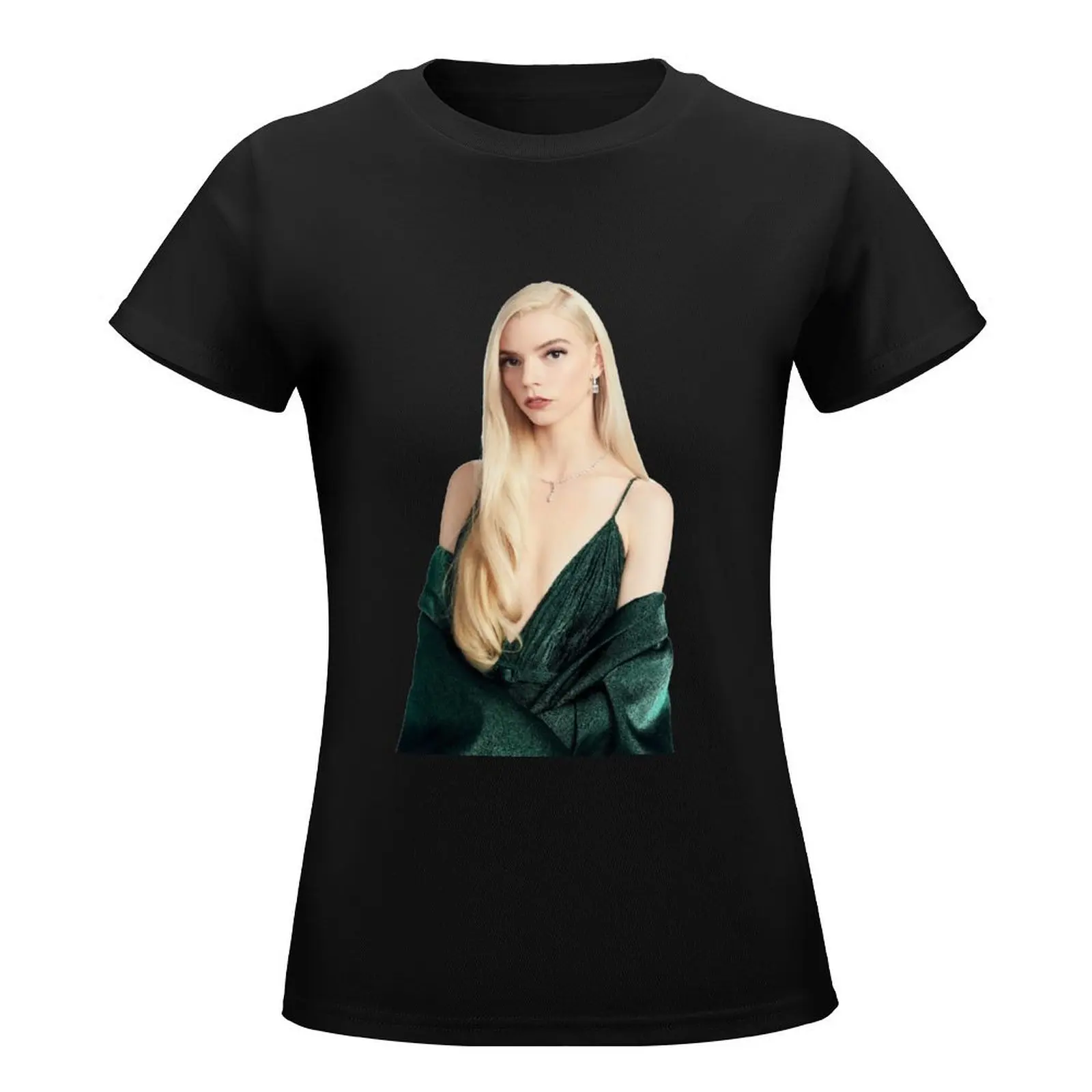 Anya Taylor-Joy T-Shirt summer clothes Female clothing summer tops Womens clothing