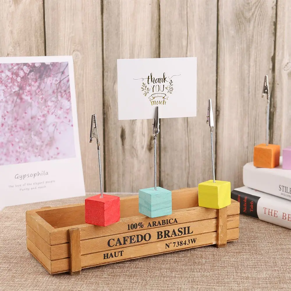 Réinitialisation de note en fer forgé, clip de carte postale, clip de note carré, ornements de bûche de document, clip de message