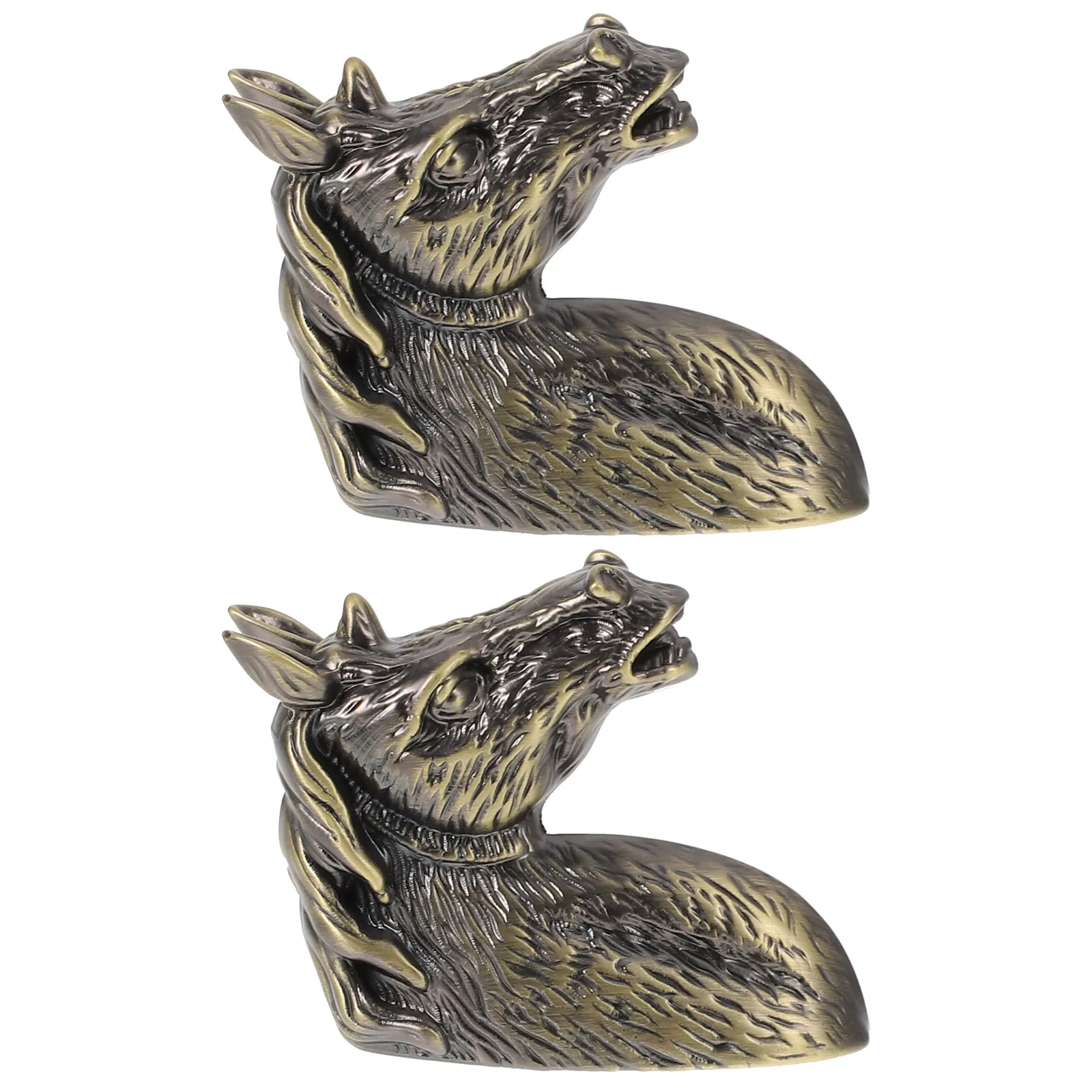 

2pcs Horse Head Drawer Handles Vintage Zinc Alloy Wardrobe Knobs Door Handle Animal Shape Cabinet Pulls Green Durable