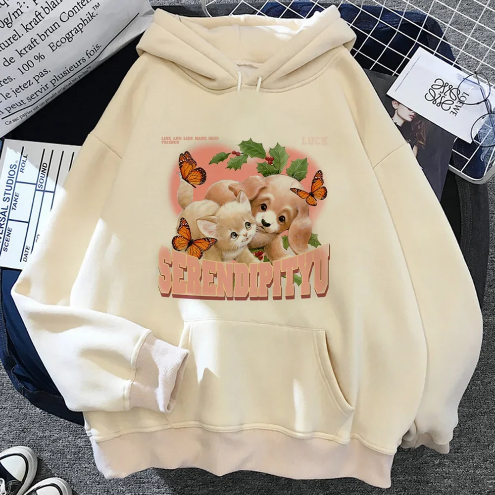 Cat hoodies women harajuku Hoody sweatshirts women 90s clothing