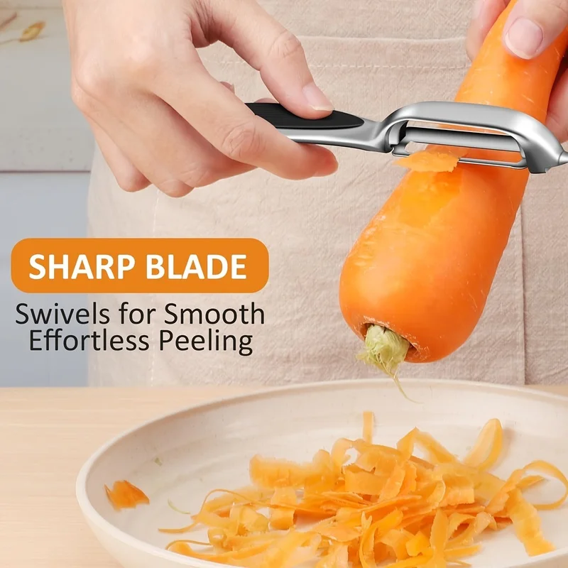 Stainless steel vertical peeler Sharp and smooth without jamming Potatoes / Apple / Cucumber - General Use