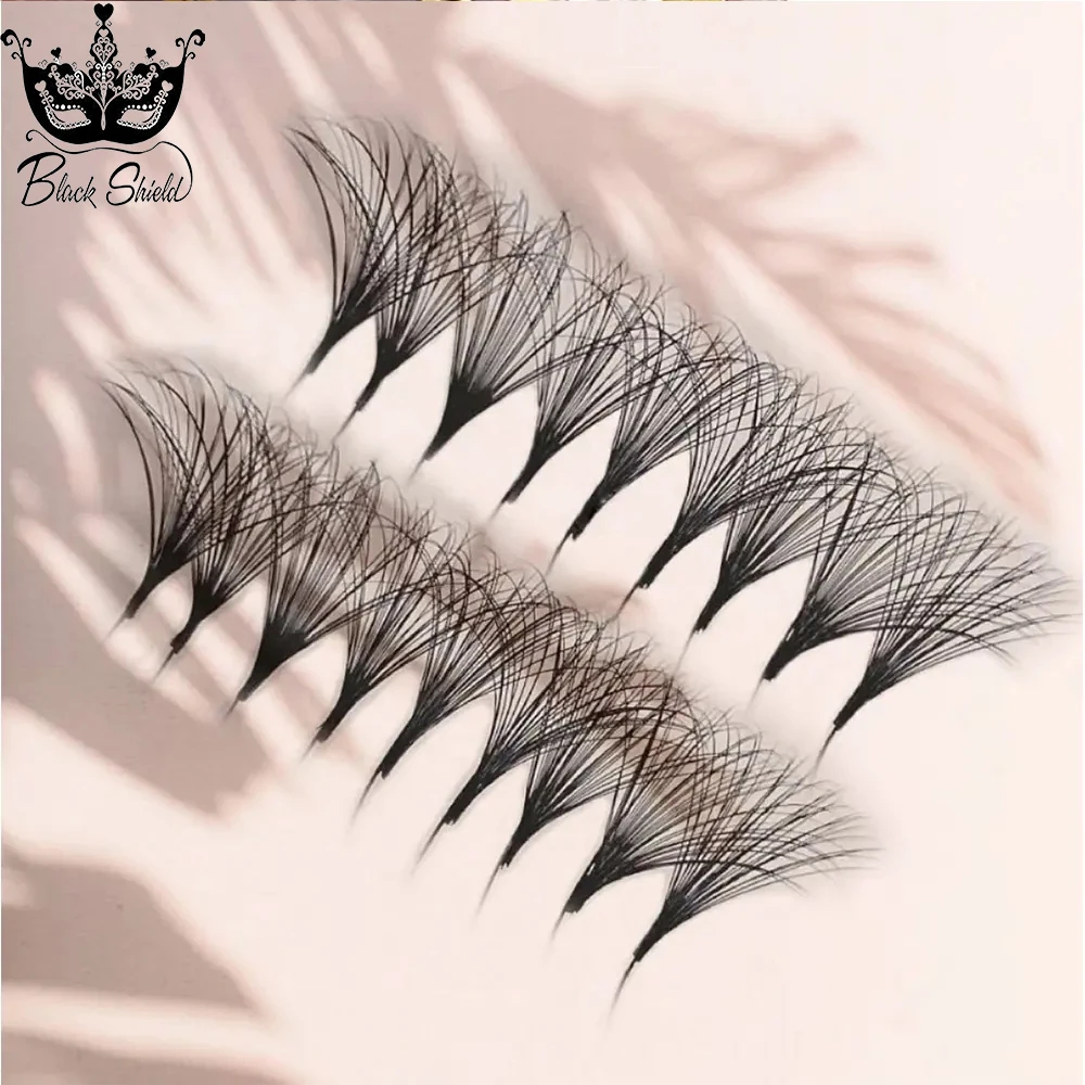 3D-20D 0.03 Pointy Base Promade Lash Fans 500 Fans Rapid Mega Storage Lash Tray 0.05 Handmade Promade Sharp Pointy Bade Fans