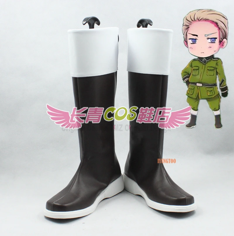 Hetalia: Axis Powers Germany Ludwig Beilschmidt Characters Anime Costume Prop Cosplay Shoes Boots