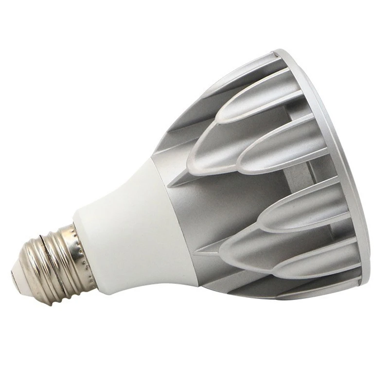 E27 pełne spektrum LED PAR30 lekkie czarne aluminium 15W 20W 25W 30W 3000K naturalna biel 4000k 6000k AC85-265V centrum handlowe