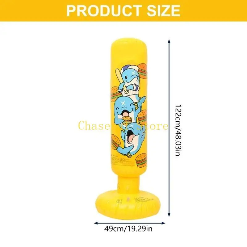 E7CE Kids Giovani gonfiabile gonfiore del cartone animato pattern pvc bilanciamento attrezzatura da allenamento giocattolo