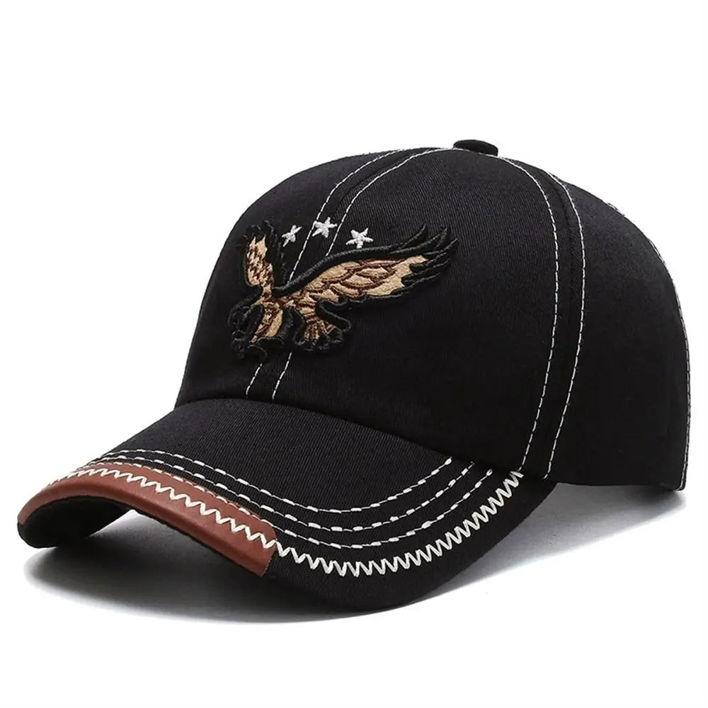 Outdoor Activities Embroidered Eagle Men's Hat 3D Eagle Breathable Baseball Cap Casual Adjustable Snapback Hat Male Female