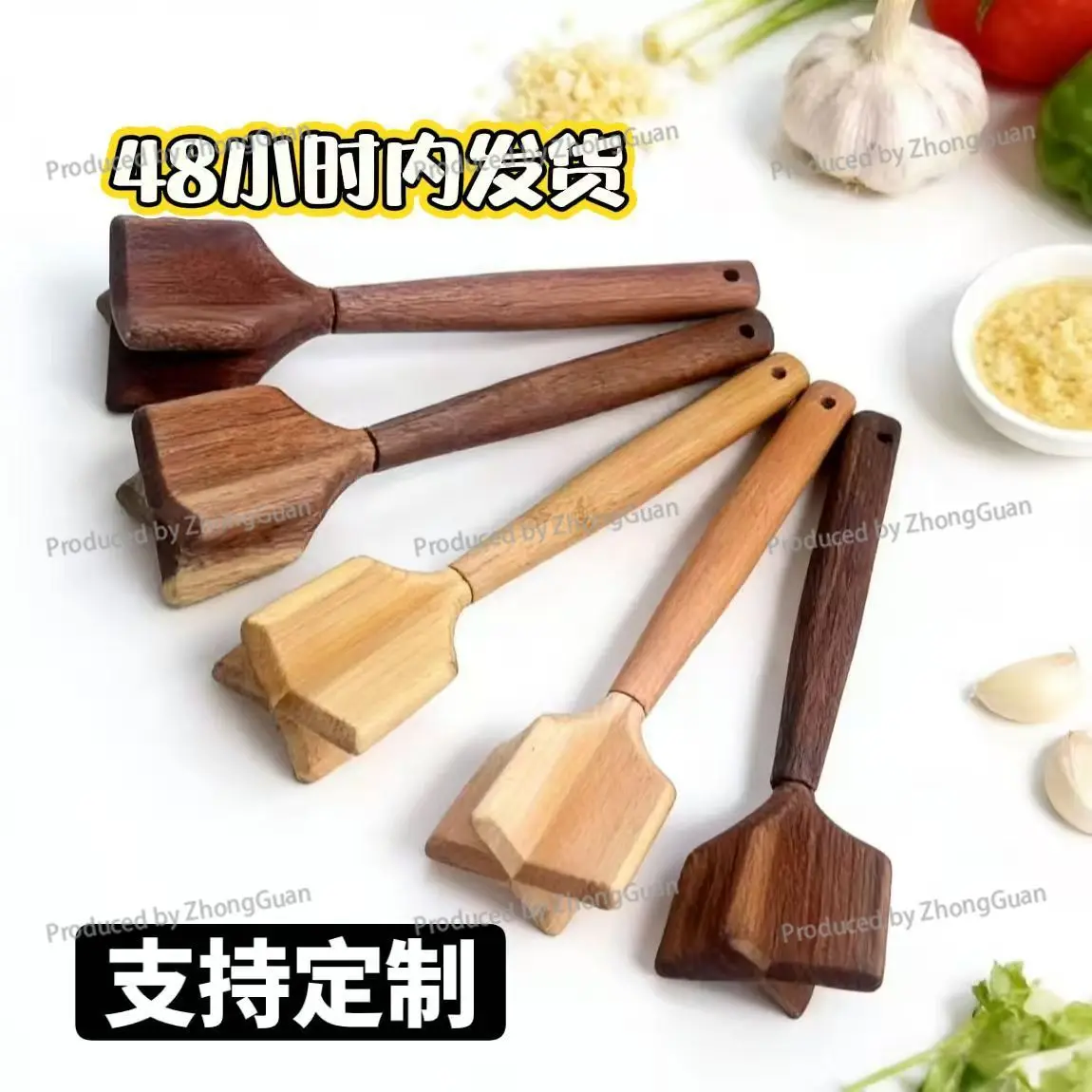 Exclusively for The Kitchen: Wooden Potato Masher, Multi-purpose Manual Wooden Masher, Household Solid Wood Crusher