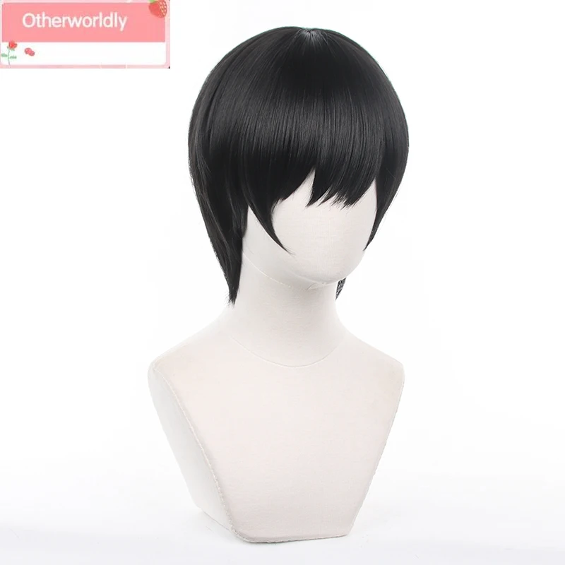 Cosplay Wig Yoshidaa Hirofumii Wig Men Wig Black Short Hair