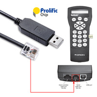 Orion Synscan Goto Hand Control PC Link Cable Prolific PL2303 USB RS232 to RJ12 6P6C for Connecting PC and HC Firmware Updating