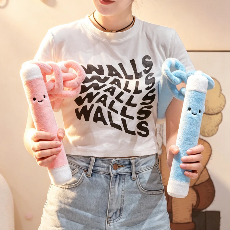 Cute Nunchucks Plush Toy With Chain Design Soft Stuffed Nunchakus Pillow Kawaii Plushie Home Room Decor Novelty Gift for Kids