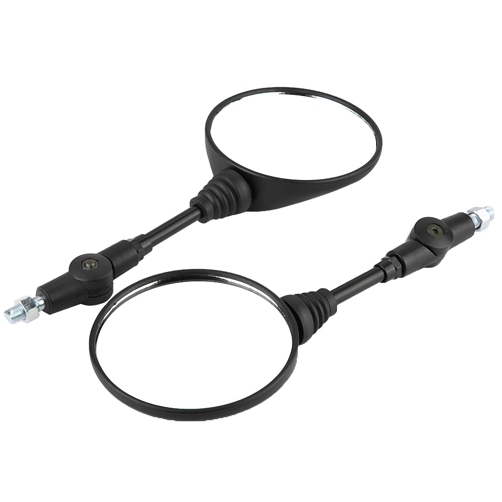 2Pcs Motorcycle Modified Folding Rearview Mirror Round Side Mirrors for Kawasaki KLX250 KL250 Motorcycle Rearview Mirror
