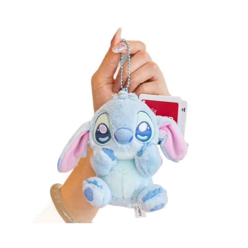 ديزني غرزة الملاك محشوة المفاتيح الكرتون ألعاب من نسيج مخملي قلادة Keyrings حقيبة يد سلسلة مفاتيح سحرية اكسسوارات سيارة قلادة هدية عيد الميلاد