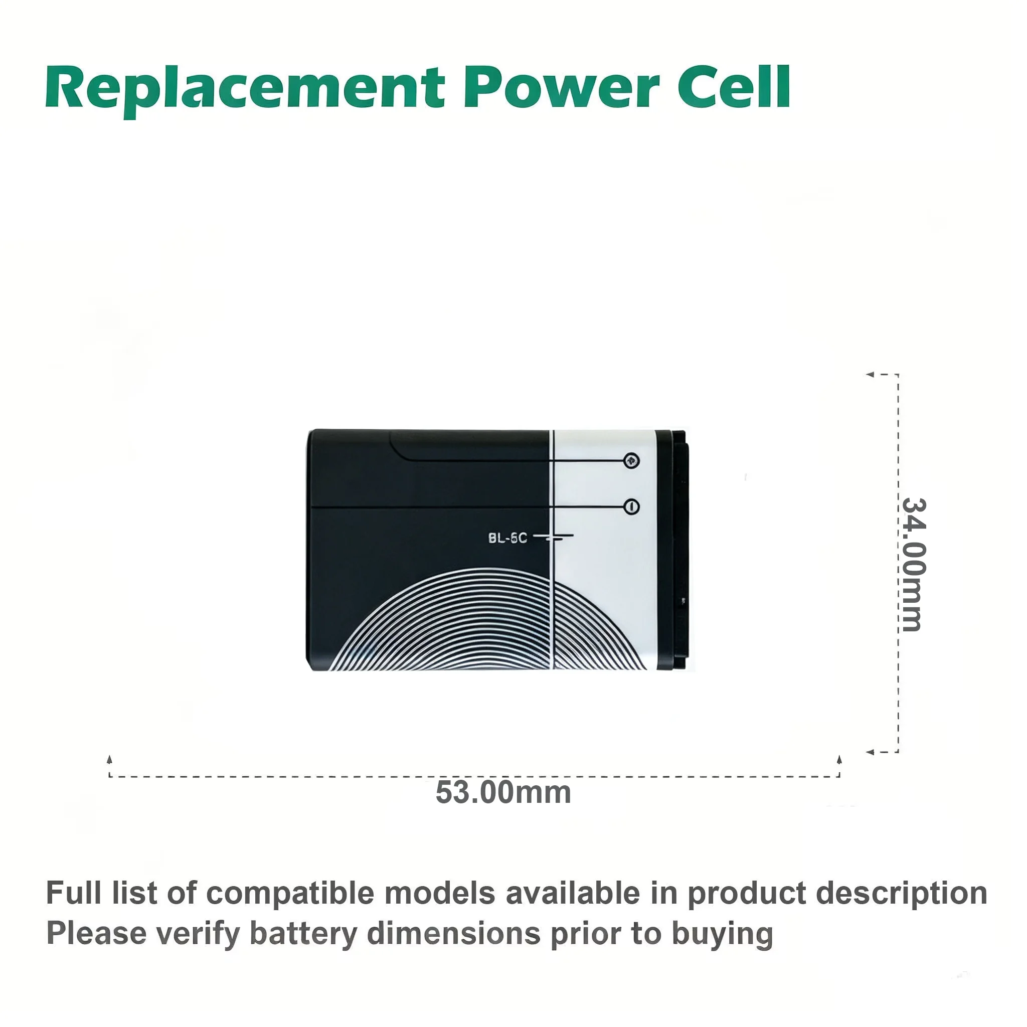 1/10pcs 3.7V 1020mAh BL5C BL 5C BL-5C Battery Rechargeable Batteries For Nokia1280 1600 1650 2310 2600 2700 3100 3110 3120 623