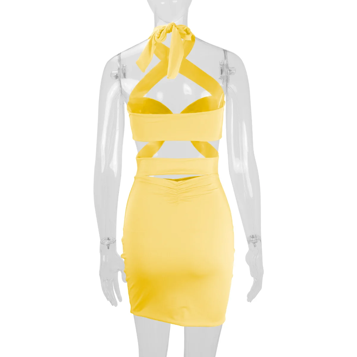 Sukienki bodycon tylko dla kobiet jesień rękaw typu dolman biznesowy casual opuszczone ramiona luźny krój od góry zwężany od dołu kontrastowe neutralne