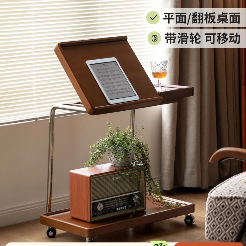 

Solid wood edge few, antique side table in the living room, bedside mobile small corner few