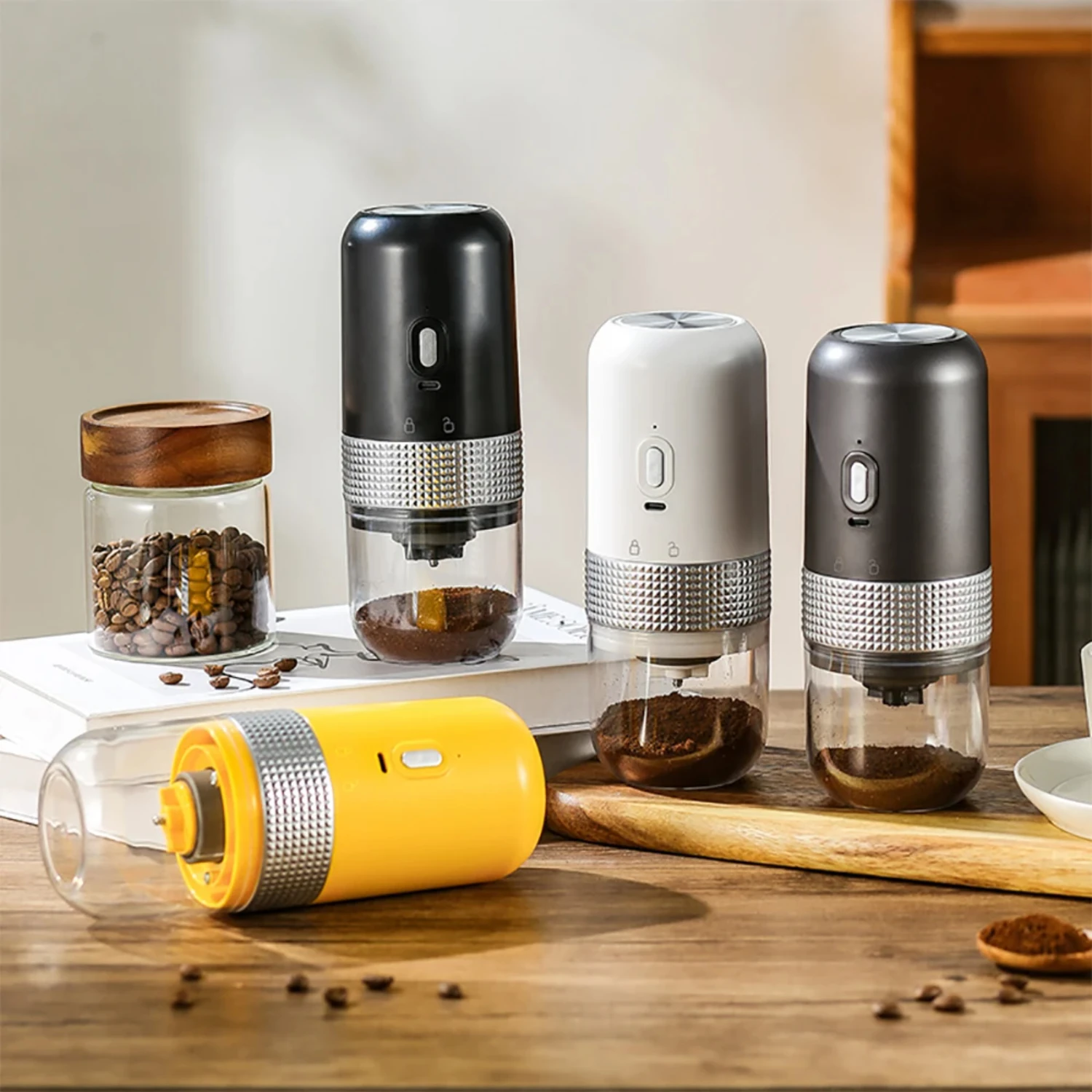 Convenient Portable USB Charging Automatic Coffee Grinder - Perfect Compact Kitchen Tools for Freshly Ground Coffee Anytime, Any