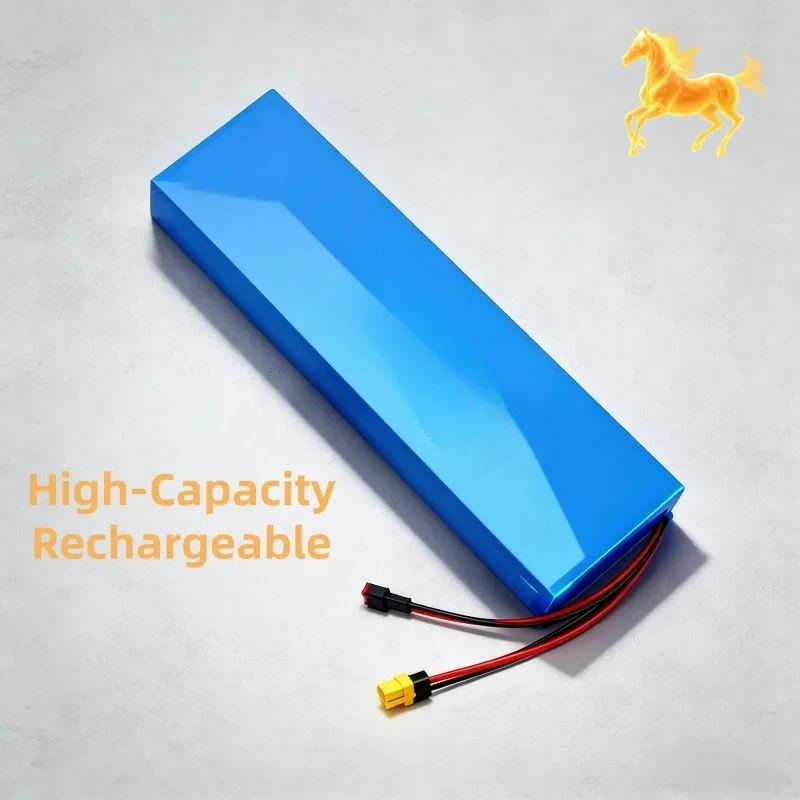 New High Power 48V 16000mAh 13S5P Lithium Battery with Built-in BMS, Rechargeable for Scooter Hoverboard Skateboard Parts
