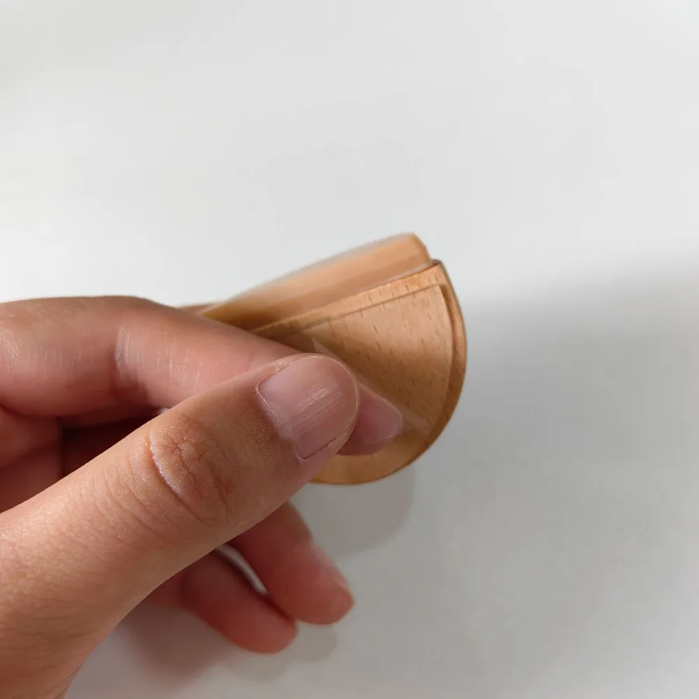 New Solid Wooden Door Stopper Reduce Noise Nail-free Door Blocking Device Wall Protectors Anti Collision Doorstop