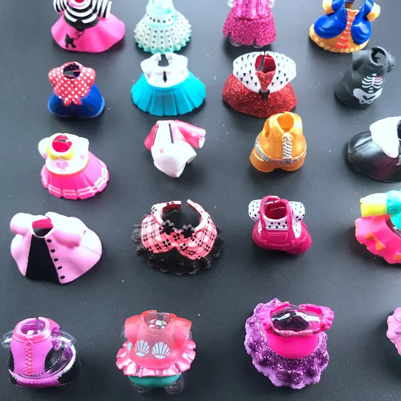 4PCS/set Origina  Doll Dress Clothes Suits for LOLs 8cm Big Sister Dolls Kids Collection Playing Toy Gifts