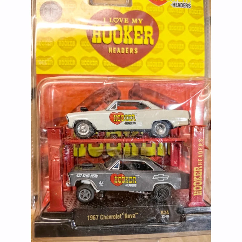 M2 1/64 1967 NOVA Muscle Car Alloy Car Model Static Collection Decorated Holiday Gifts Toys