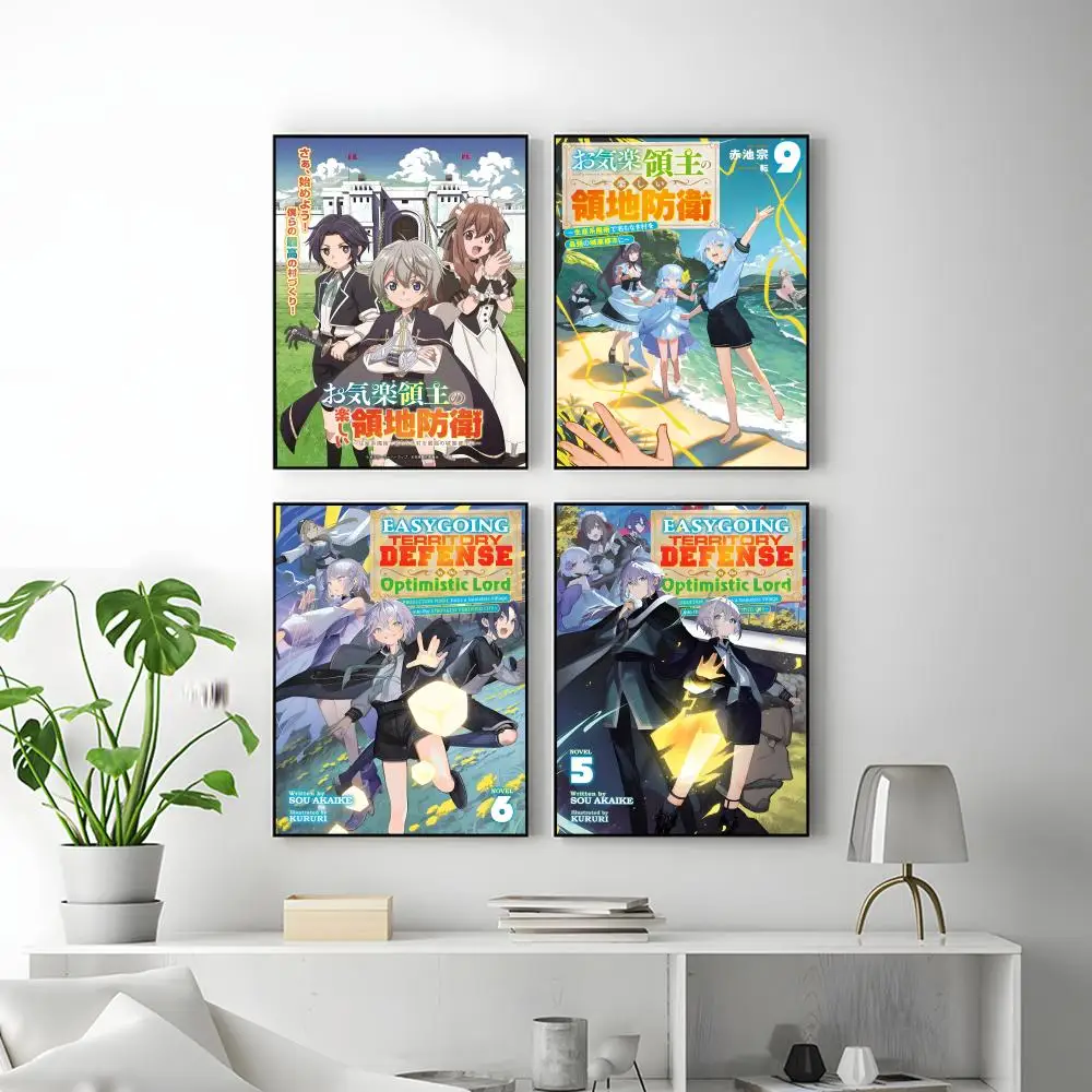 E-Easygoing T-Territory Defense by the Optimistic Lord Poster HD Versatile Waterproof Wall Decor Self Adhesive Perfect for Room