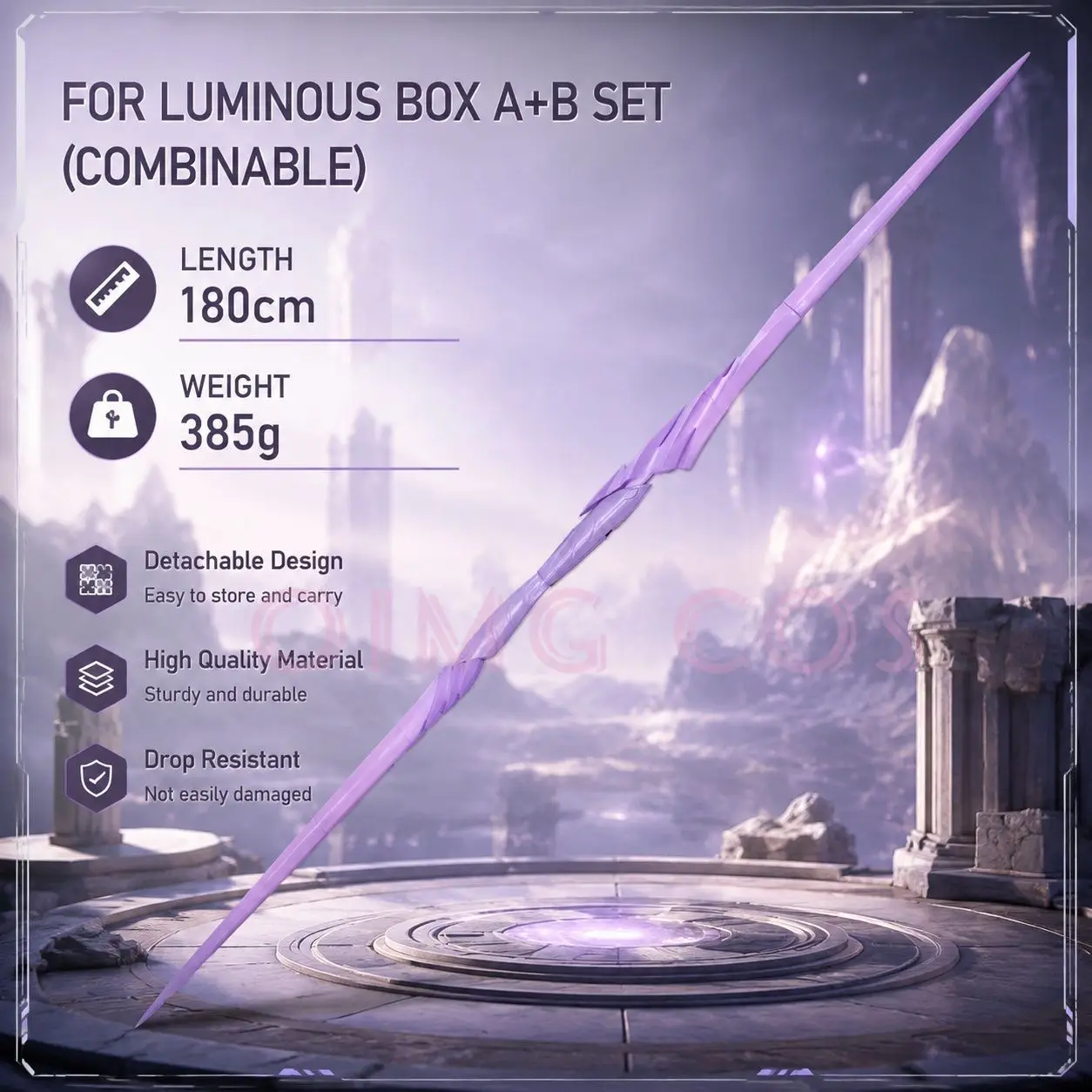 Zenless Zone Zero Remiel Cosplay Dual Swords Combinable Replica Prop Game Character Accessory for Halloween