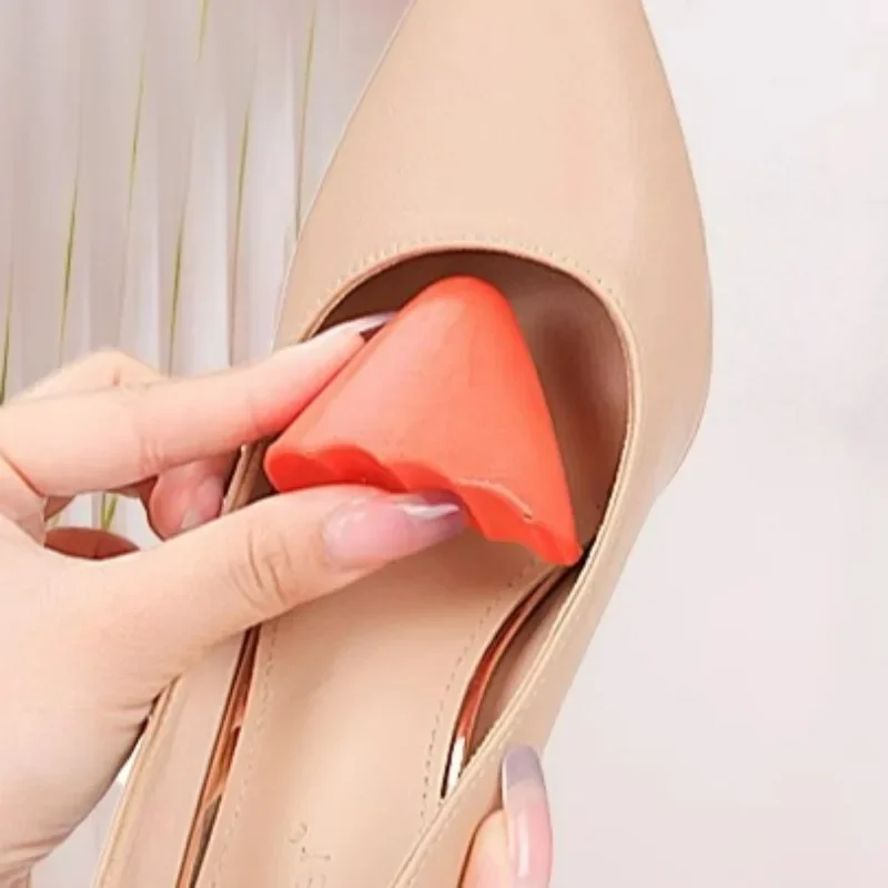 High Elasticity PU Foam Forefoot Pad Solid Color Soft Cushioning Insole High Heels Pointed Round Head Antiwear Front Foot Pads