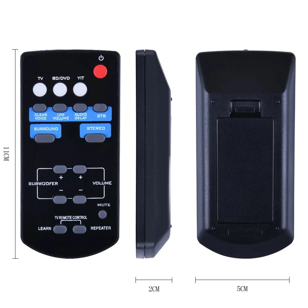 FSR60 WY57800 Replacement Remote Control for Yamaha WY57800 YAS101 YAS101BL