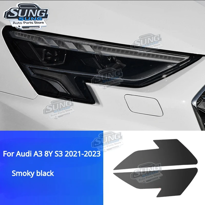 

For Audi A3 8Y S3 2017-2023 Car Exterior Front Headlight Anti-scratch TPU Protective film Repair film Car Accessories
