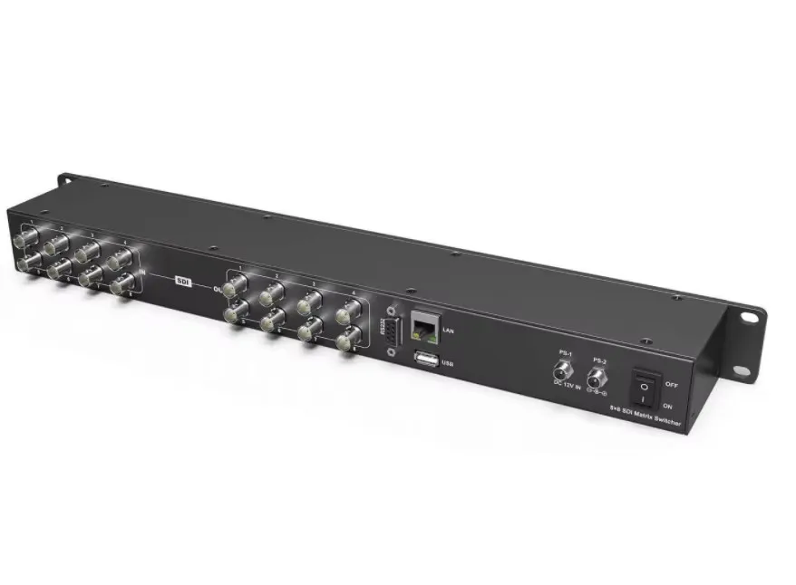 Avmatrix MSS0811 1RU 8×8 3G-SDI Rackmount Matrix Switcher do produkcji telewizyjnej i transmisji