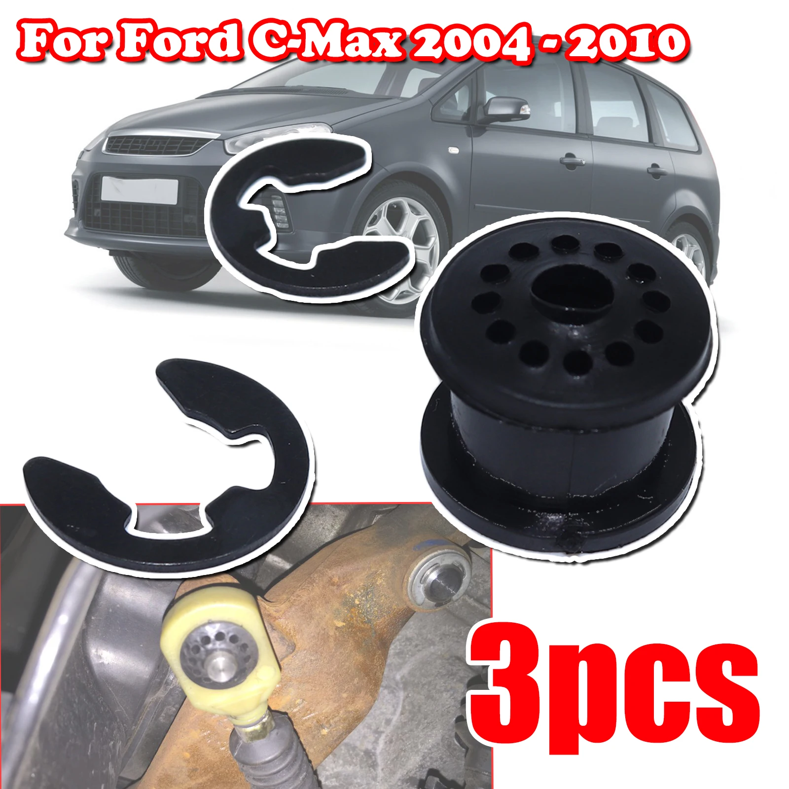 

3pcs Shifter Cable Bushing For Ford C-Max MT Gear Selector Shift Linkage Lever End Replacement Parts 2004 2005 2006 2007 - 2010