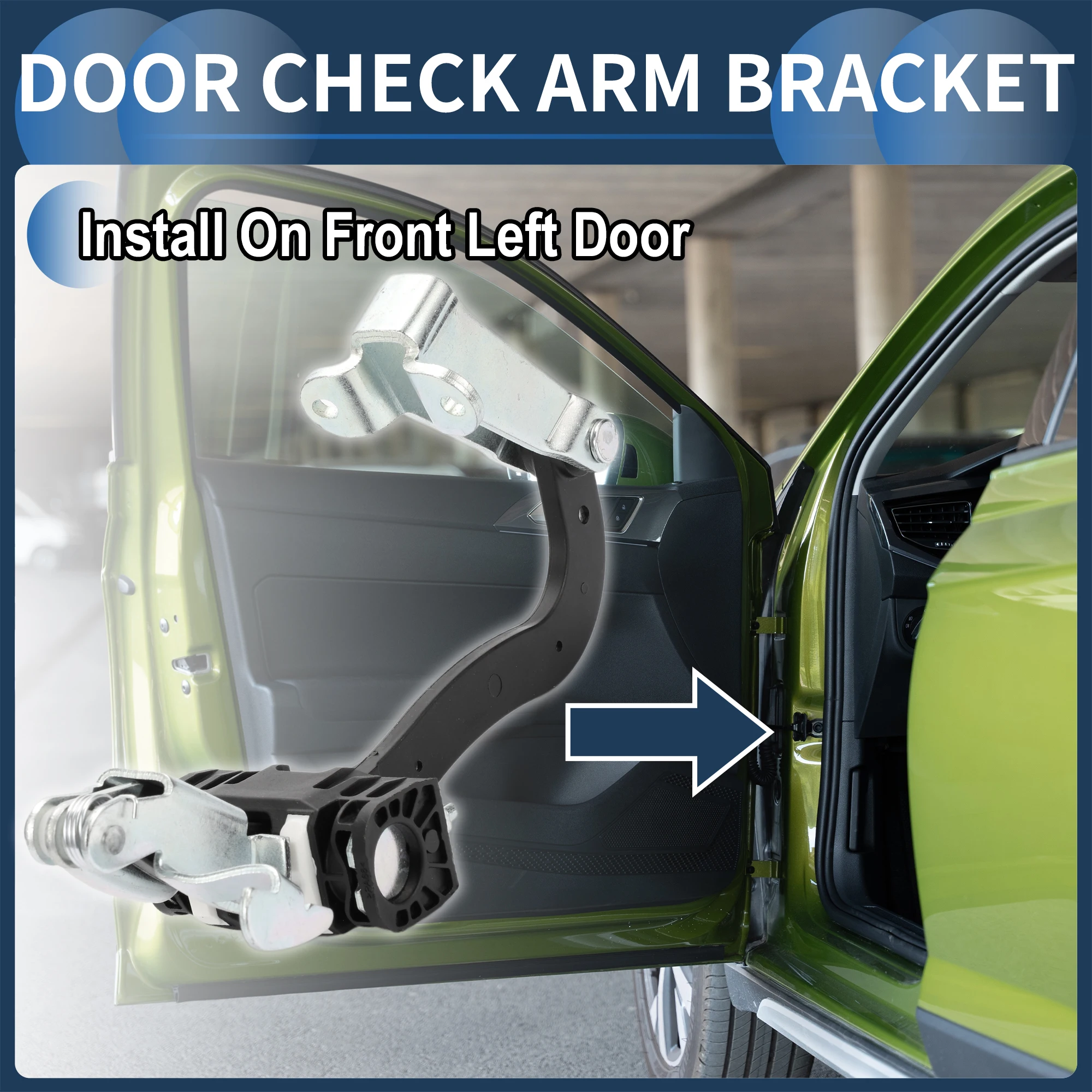 UXCELL Rear Left Door Check Strap Stopper Limiter No.1358222080 for Fiat Ducato 2006-On