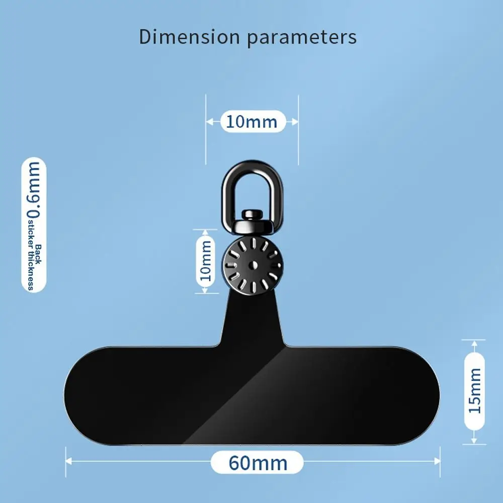New 360 ° Rotatable Phone Lanyard Patch Clips TPU Universal Hanging Rope Clip Replacement Ultra-thin Phone Lanyard Connecter