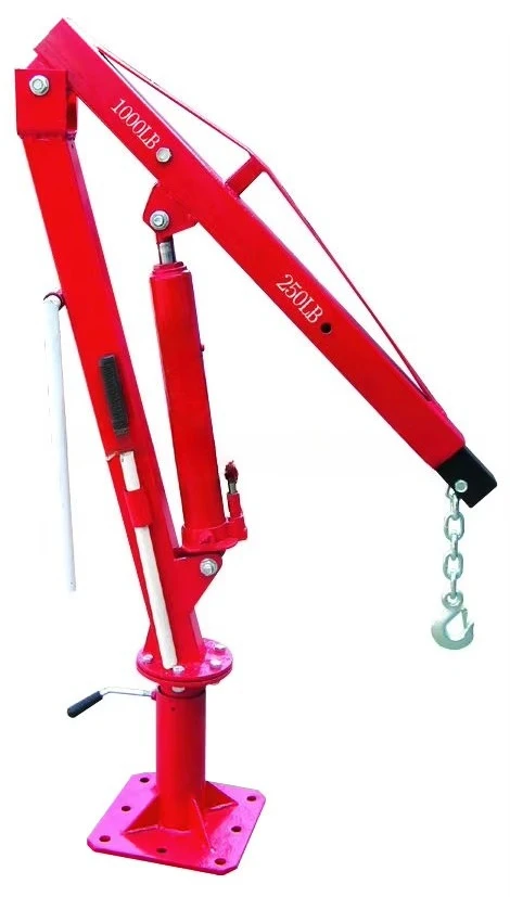 High Quality 1Ton Hydraulic Engine Crane Heavy Duty Steel Engine Hoist Foldable Engine Crane Machine for Car Repair Shop Lifting