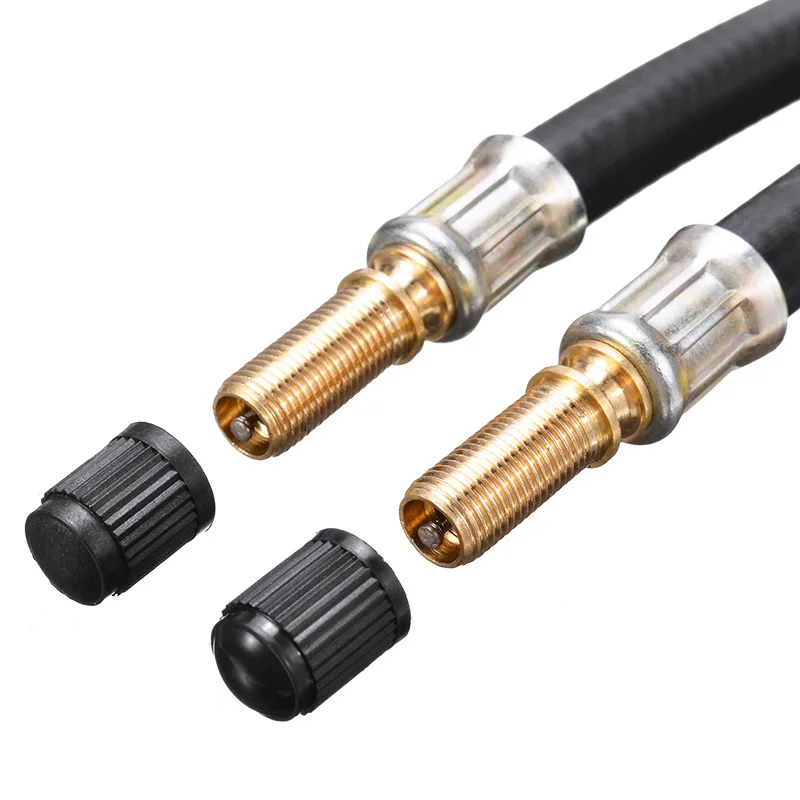 Car Wheels Tyre Valve Stems Extensions Tube Adapter Braided Flexible Hose Tire Valve Inflatable Rubber Hose