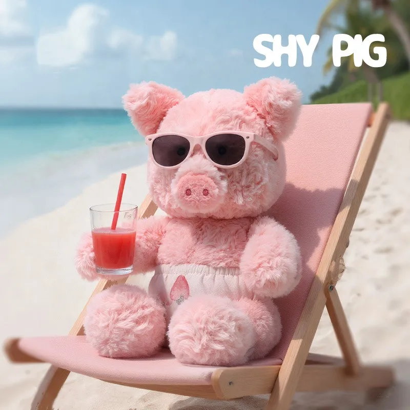 

35CM Lovely Pink Pig Plush Toys Soft Stuffed Cartoon Animal Doll Kawaii Shy Pig Wear ‌Panties Doll Appease Pillow Gifts