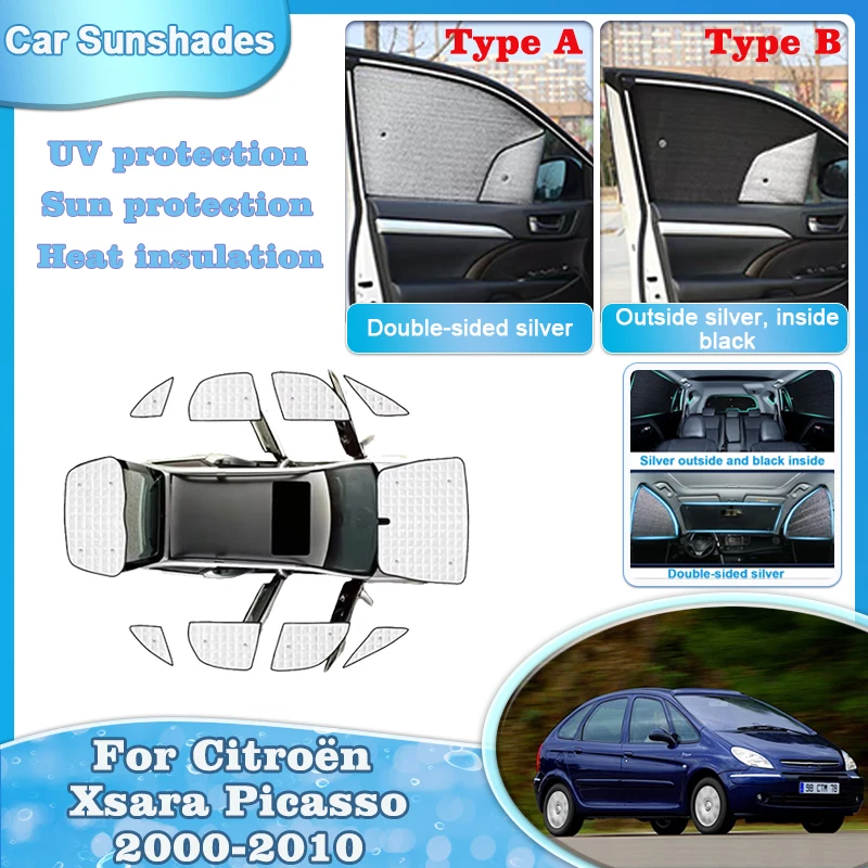 

Автомобильный солнцезащитный козырек для Citroën Xsara Picasso Аксессуары 2000-2010 2003 2004 2005 Солнцезащитный козырек для лобового стекла, занавеска для окна, автомобильные инструменты