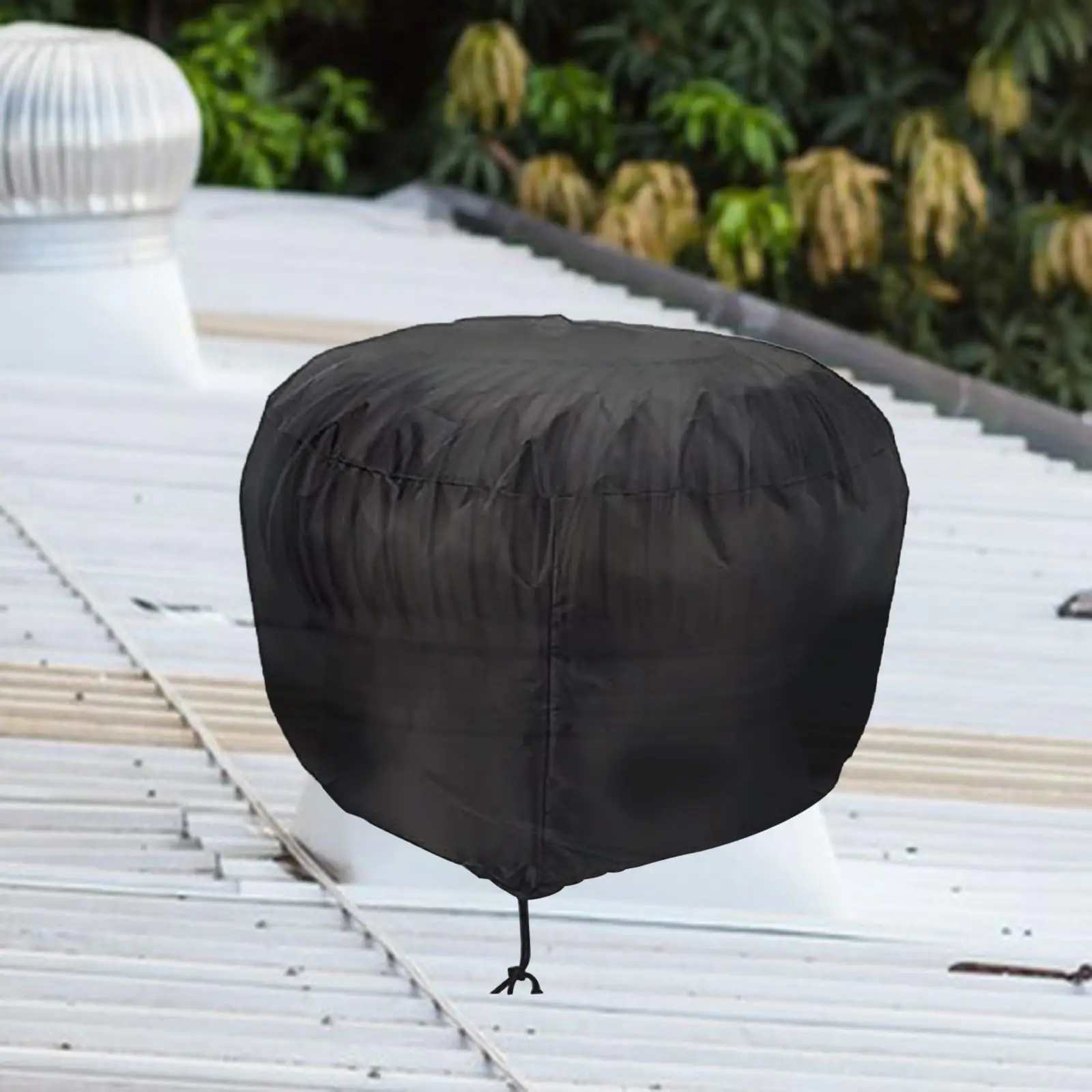 Turbine Fan Cover, Roof Fan Cover with Drawstring, Dustproof House Roof, Oxford