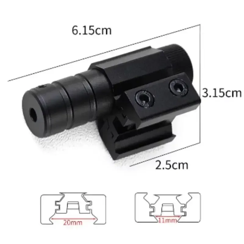 Red Green Dot Laser Sight Scope 11mm 20mm Adjustable Picatinny Rail Mount Rifle Pistol Airsoft Laser With Batteries