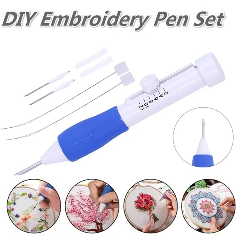 Magic Embroidery Pen Punch Needle Kit Set Sewing Crochet Accessories DIY Sewing Tools