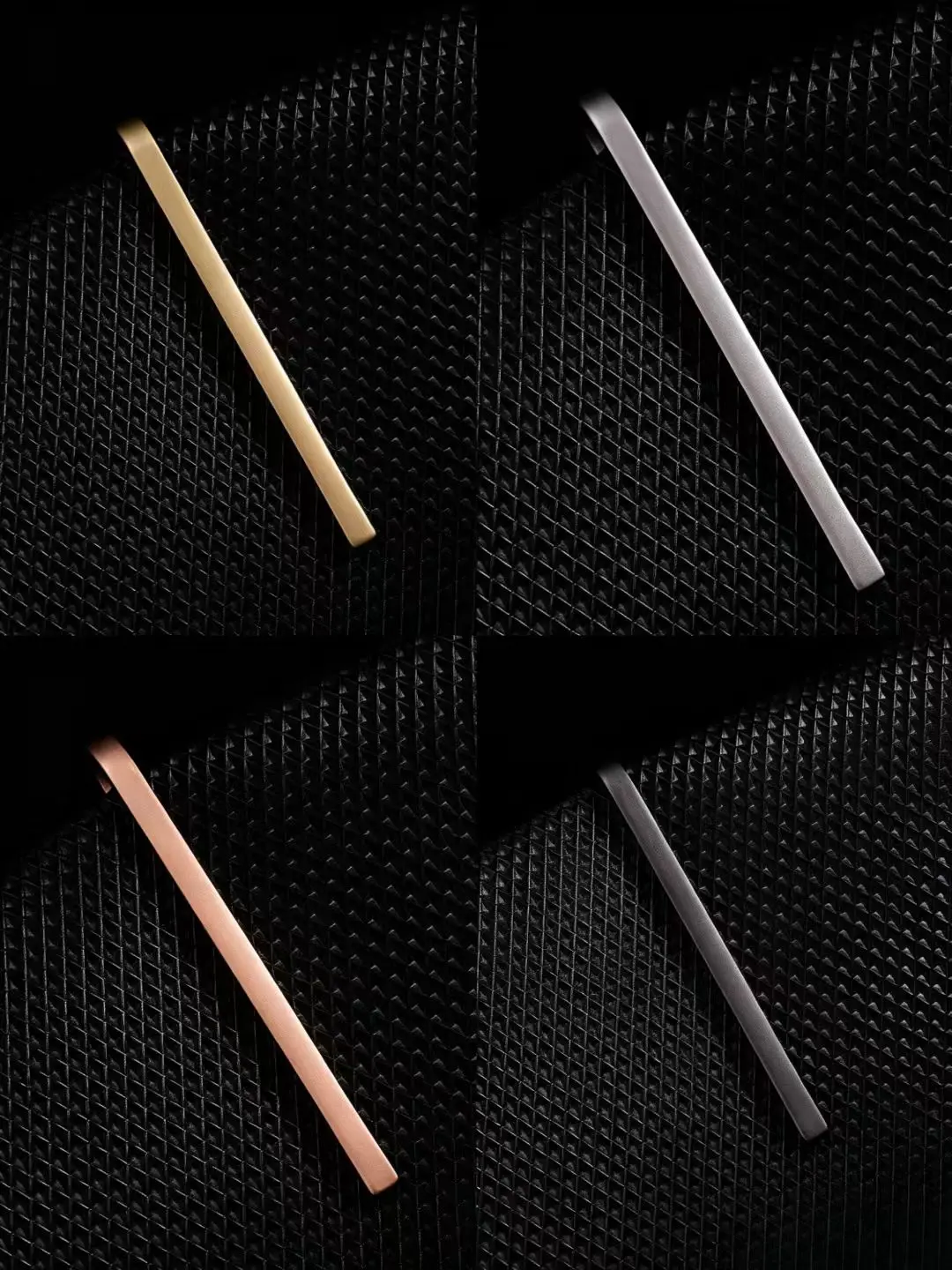 4 Exquisite Narrow Tie Clips, Versatile Daily Accessories for Men, Fashionable and Elegant Design, Suitable for Any Occasion