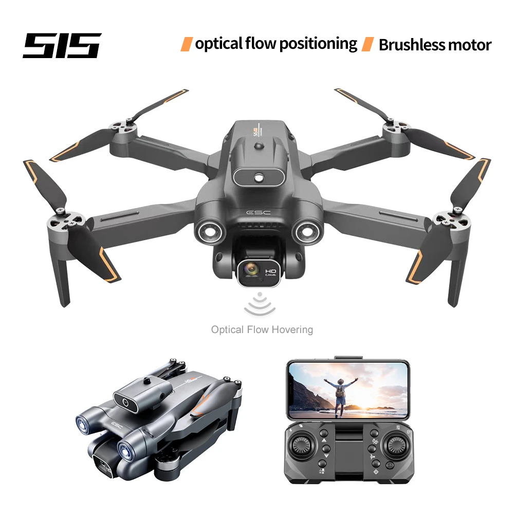 Mini Dron S1S Easy Fly VR RC 4K EIS, cámara para evitar obstáculos, fotografía aérea, cuadricóptero plegable sin escobillas, juguetes de retorno