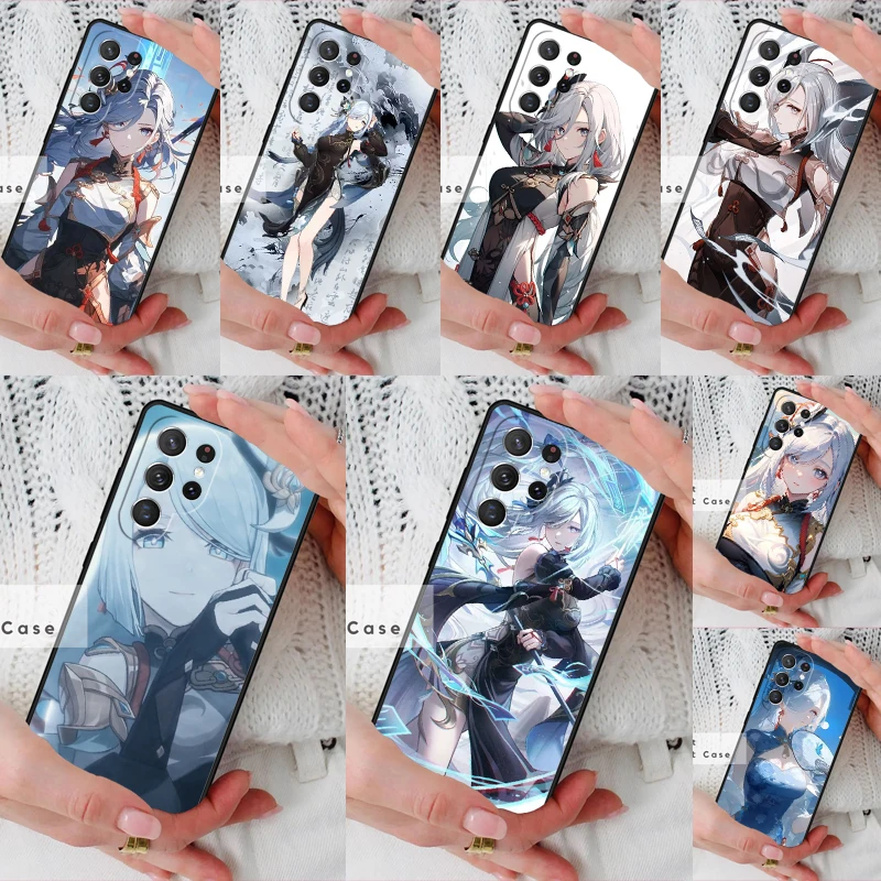 Genshin Impact Shenhe Phone Cover Case for Samsung Galaxy S26 Ultra S20 FE Note 10 S24 S23 S21 S25 Plus S22
