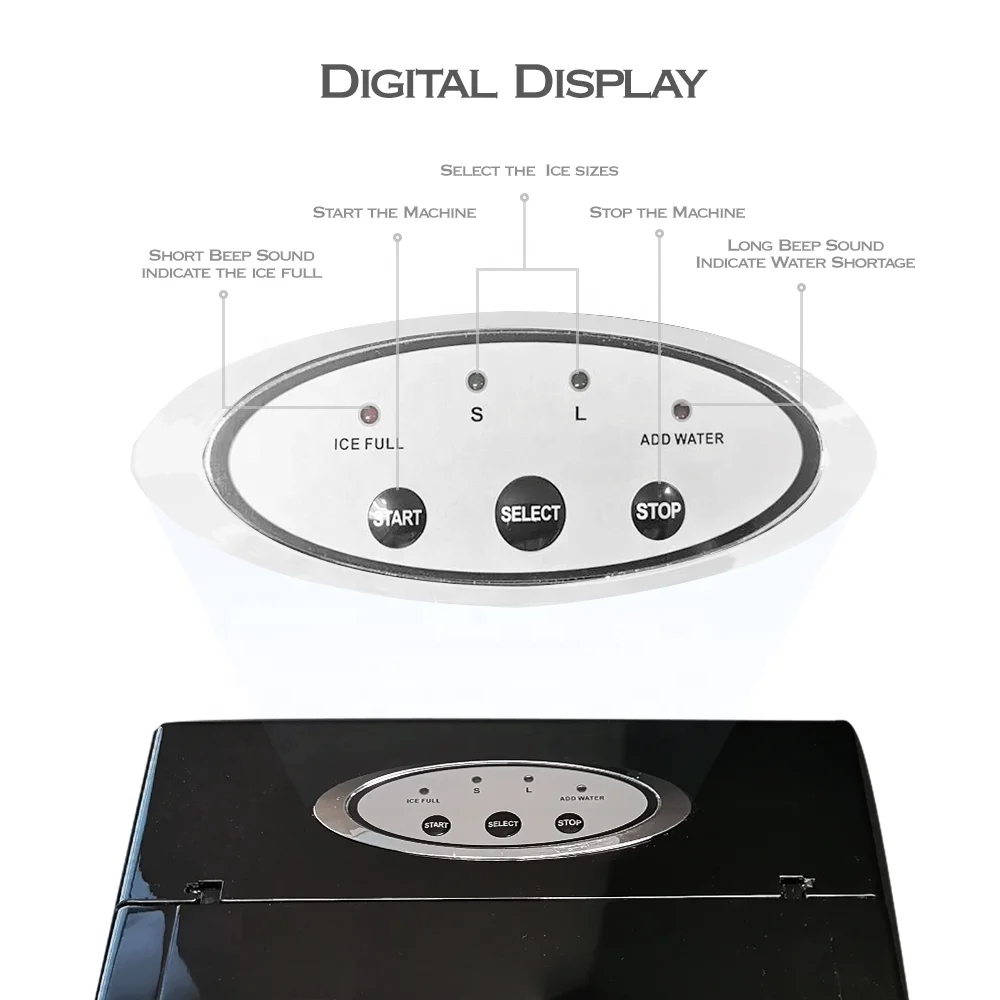 10-15 كجم المحمولة مربع مكعب آلة صنع الثلج التجارية مطعم بار المشروبات الباردة المنزلية الفولاذ المقاوم للصدأ مكعب صانع الثلج