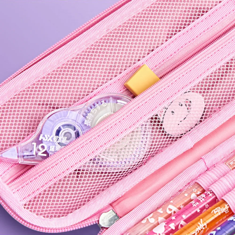 Astronaut 3D Mermaid Pencil Case Mermaid Zippered 3D Space Pen Case Rocket Waterproof 3D Astronaut Pencil Box School Supplies