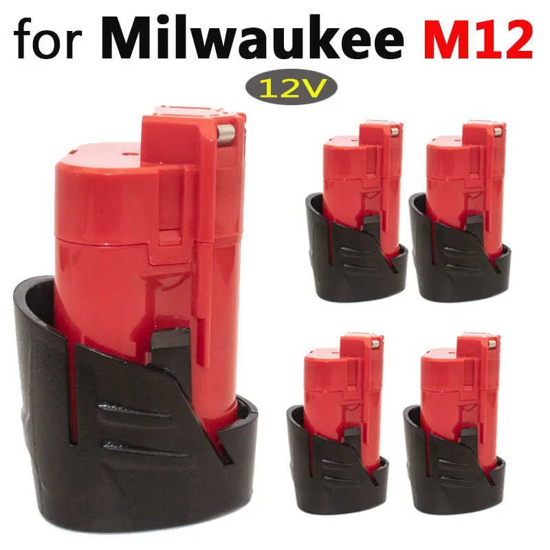 

12V 3000mAh Rechargeable Battery For Milwaukee M12 XC Cordless Tools 48-11-2410 48-11-2420 48-11-2411