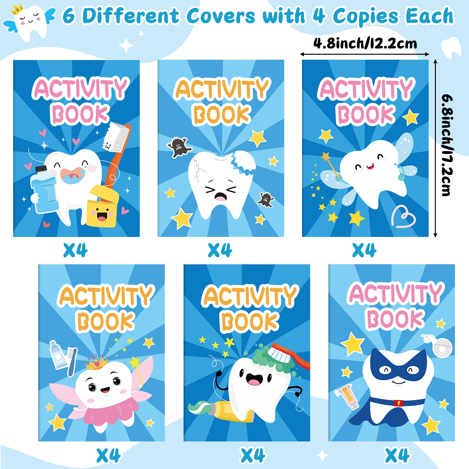 24pcs Diy Coloring Books Filling The Space Game Images Paper Color Space Practice Workbook Painting Art Book For School Drawing image 5